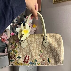 vintage floral dior bag